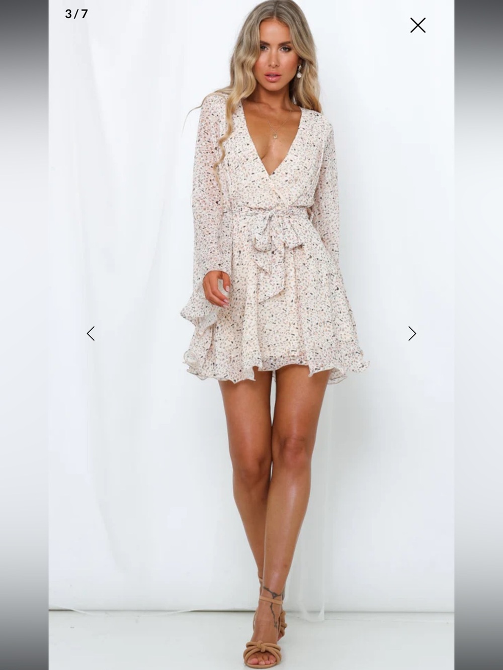 NWT- Hello Molly SPEAK A LITTLE LOUDER DRESS NUDE
